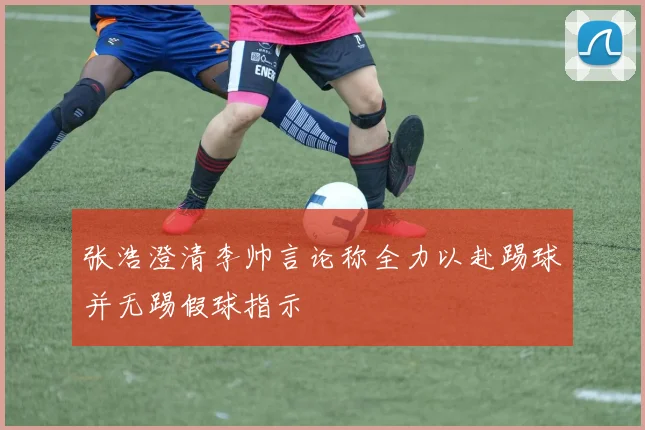 张浩澄清李帅言论称全力以赴踢球并无踢假球指示